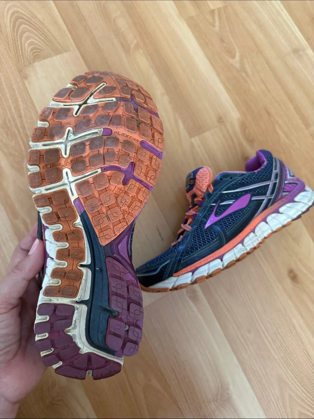 Brooks Women's Navy, Purple & Coral Running Sneakers